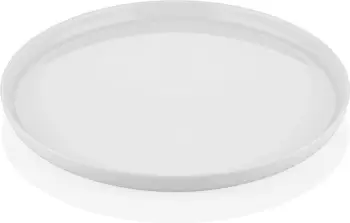 Pjatë për servirje tortash Hermia, CTT0028, porcelan, e bardhë, 27x27x2cm
