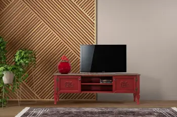 Komodinë me Sirtarë Ada Dresser, kuqe