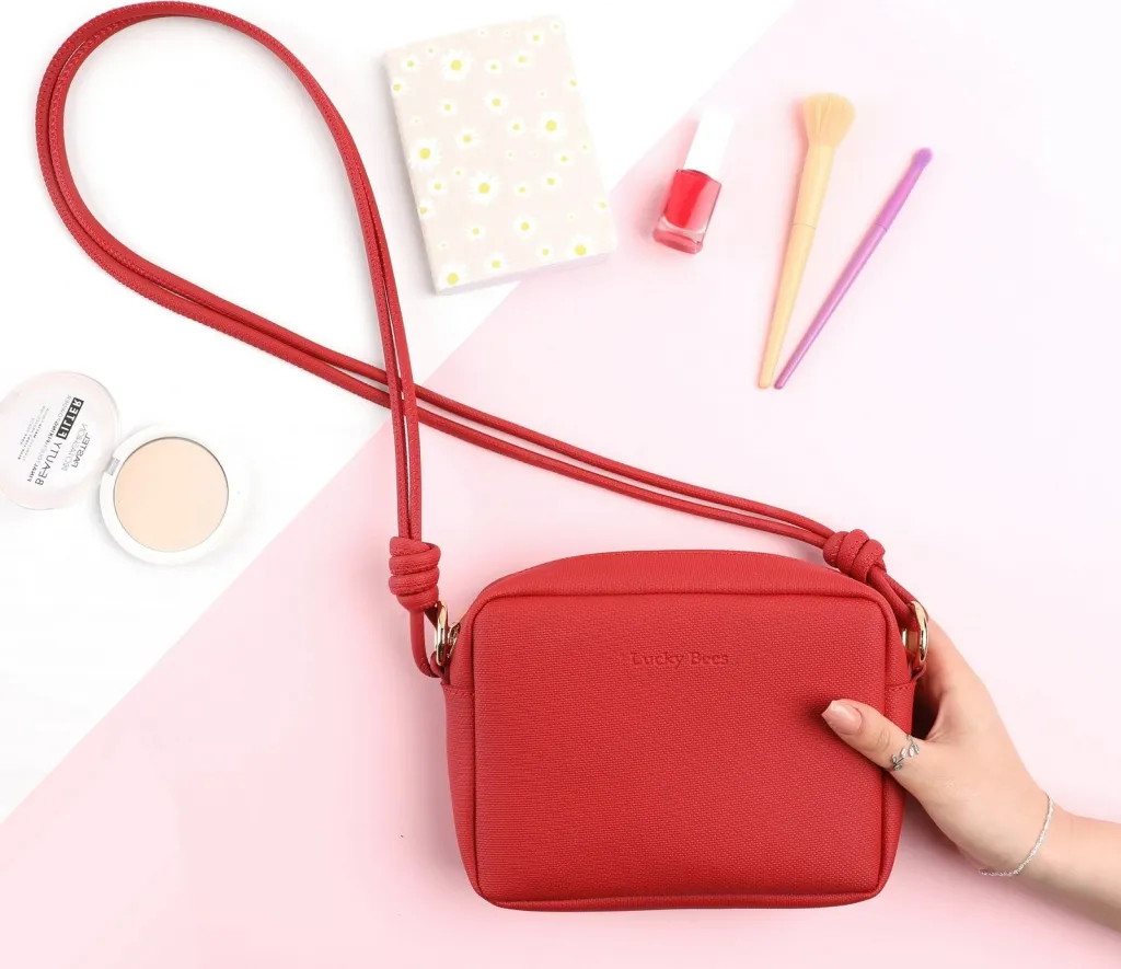 Çantë crossbody Lucky Bees, e kuqe, 1269 v2 - 4
