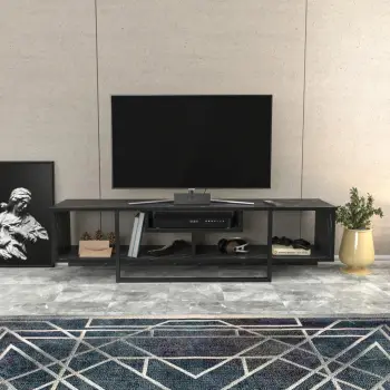 Komodinë për TV Asal 150, zezë