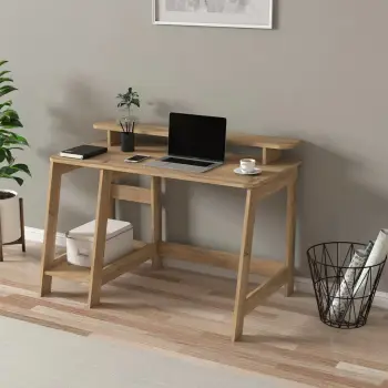 Tavolinë pune Hanah Home, Perla - ngjyrë lisi