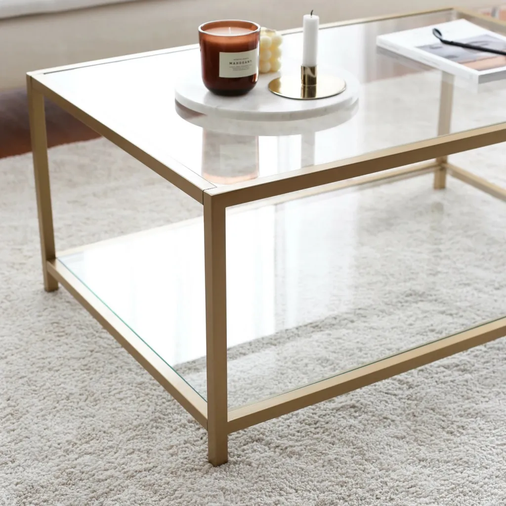 Tavolinë kafeje Hanah Home, Astro, ngjyrë ari - 3