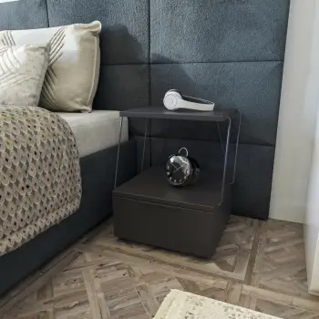 Komodinë Anës Krevati Tekoba, antracit