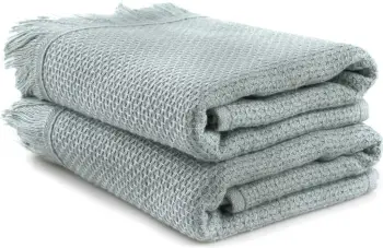 Set peshqirësh për larje (2 copë), Mijölnir, Mia, ngjyrë jeshile e ujit