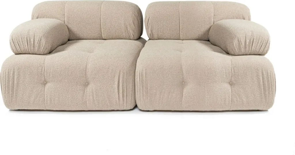 Divan dy ulëshe Atelier del Sofa, Doblo 2 ulëse, ngjyrë pjeshke - 1