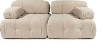 Divan dy ulëshe Atelier del Sofa, Doblo 2 ulëse, ngjyrë pjeshke