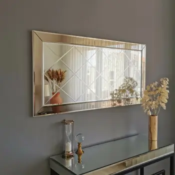 Pasqyrë Hanah Home, A330Y, ngjyrë argjendi, 130x65cm