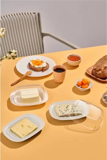 Set organizues për frigorifer, 3 copë, Hermia, DNYKHVLTLK, ngjyrë e bardhë