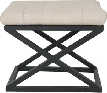 Puf Atelier del Sofa, kapraz, e zezë dhe e bardhë v3