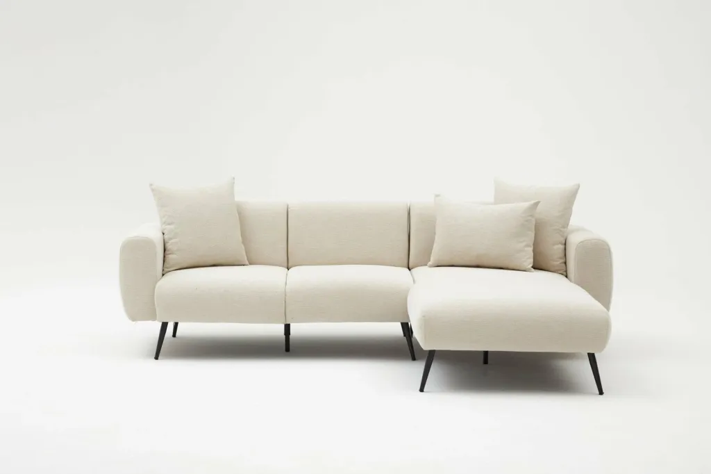 Këndare Atelier del Sofa, anë e djathtë, ngjyrë krem - 3