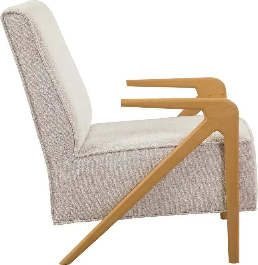 Karrige Wing Atelier del Sofa, dru lisi, krem - 4