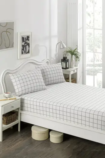 Set çarçafësh dopio L'essentiel, Artus, gri