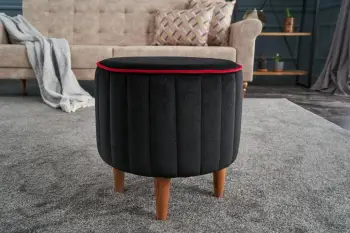 Puf Lindy Atelier del Sofa, ngjyrë antracit ose rozë, 40x40x40cm