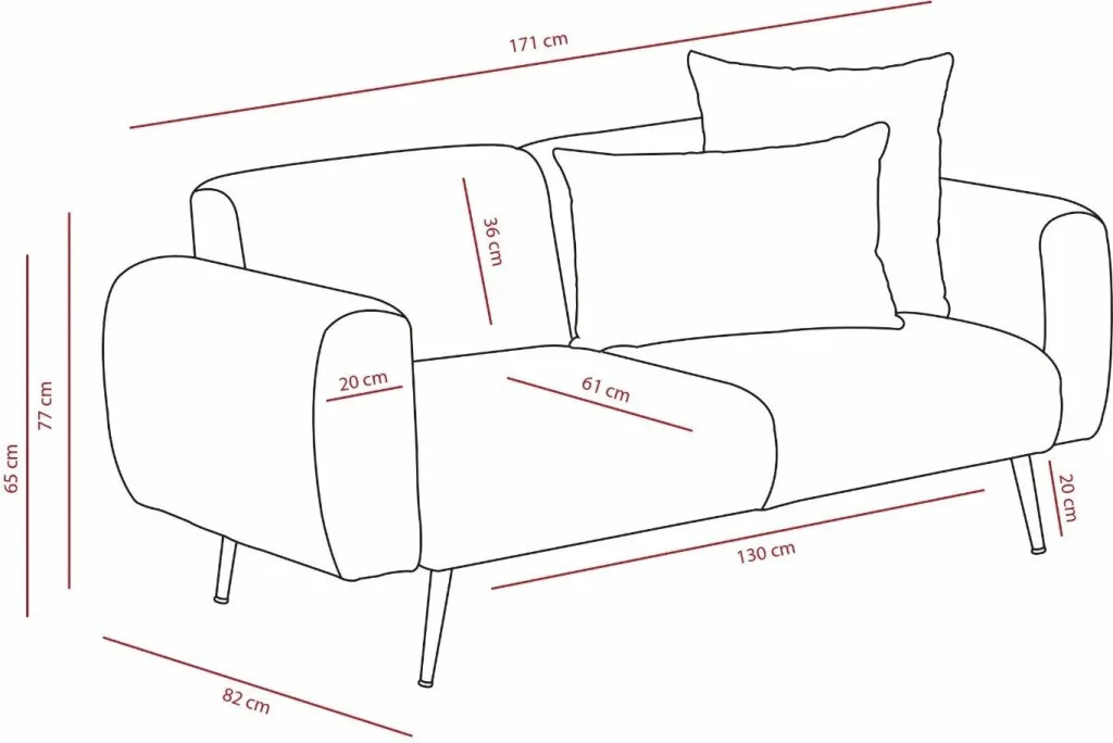 Divan dyvendësh Atelier del Sofa, antracit - 8