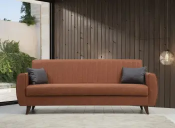 Divan-krevat 3 vendesh, Atelier del Sofa, Alkon, ngjyrë e kuqe tjegulle