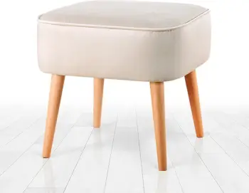 Puf Atelier del Sofa, Moouv 7083, kadife, ngjyrë krem
