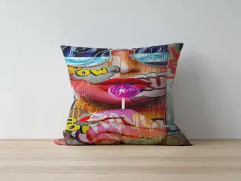 Jastëk dekorativ Aberto Design, a1218, shumëngjyrësh, 43x43cm