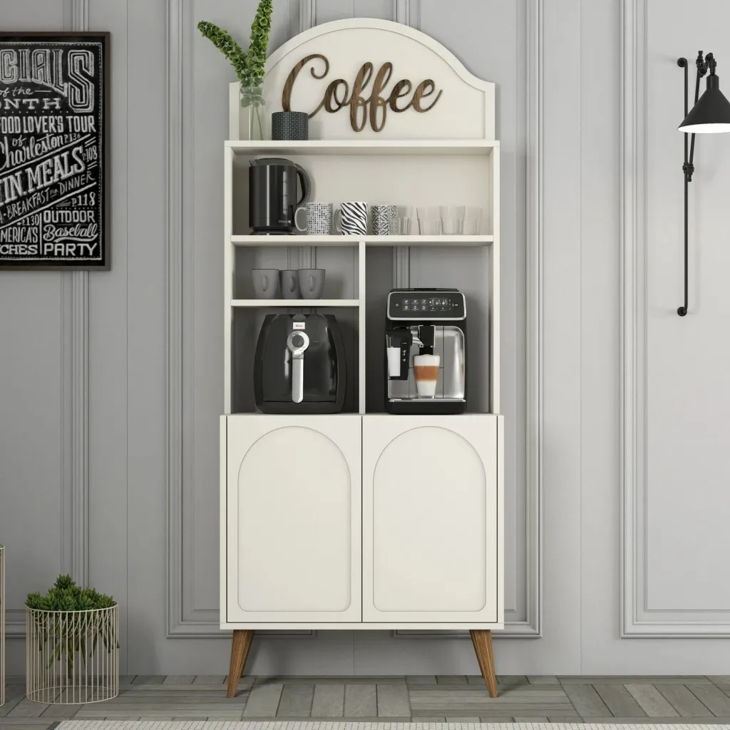Dollap për kafe, Hanah Home, Lyon 80, krem dhe arre - 1