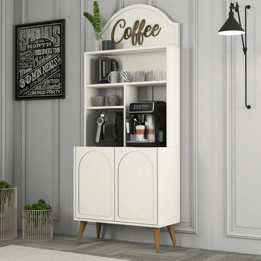 Dollap për kafe, Hanah Home, Lyon 80, krem dhe arre - 3