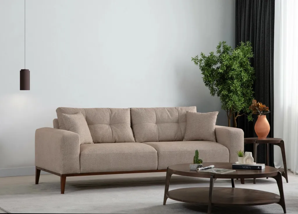 Krevat-sofa treshe, Atelier del Sofa Sinor, bezhë - 1