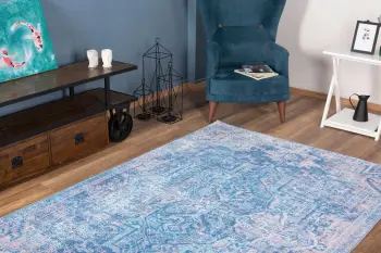 Qilim Conceptum Hypnose, Dorian Chenille, 230x330cm, blu