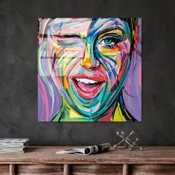 Pikturë dekorative prej xhami të temperuar, Wallity, UV-845, 50x50cm