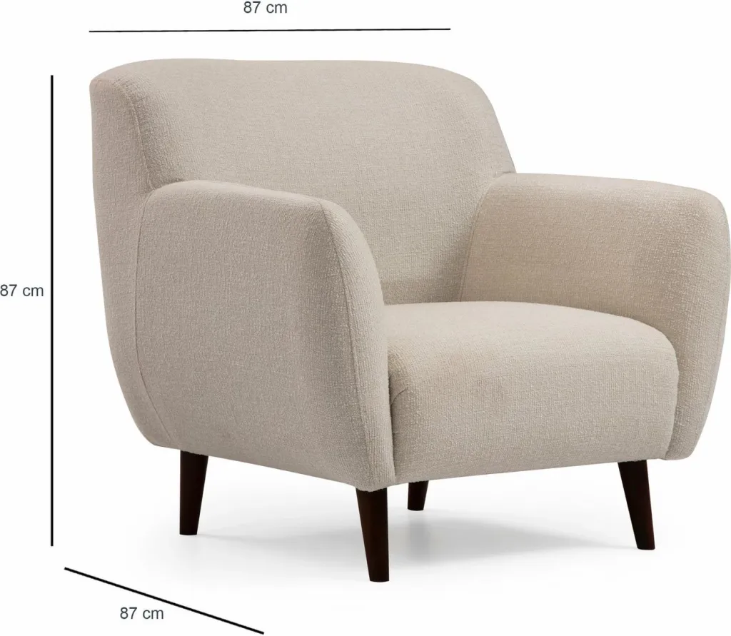 Karrige krahu Enna, ngjyrë bezhë, Atelier del Sofa - 6