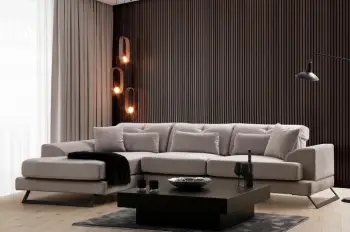 Këndsofa Frido, ngjyrë gri e çelët, Atelier del Sofa (Chl+3R)