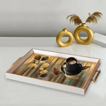 Tabaka prej qelqi Aberto Design, shumëngjyrëshe, TPB9883