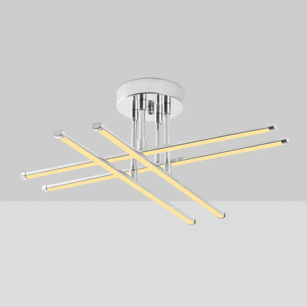 Llambë tavani moderne, krom, Opviq Exhaust-13662 - 5