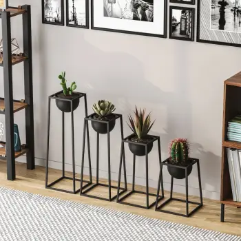 Vazo dekorative, metal i zi, Aberto Design, GED-018
