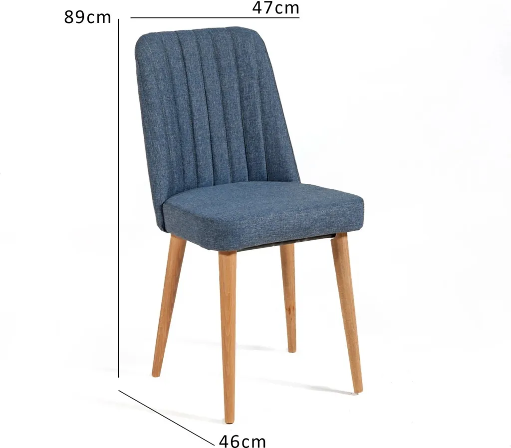 Karrige Vina Sandalye Dark Blue, Atlantic, pishë atlantike, Dark kaltër - 5