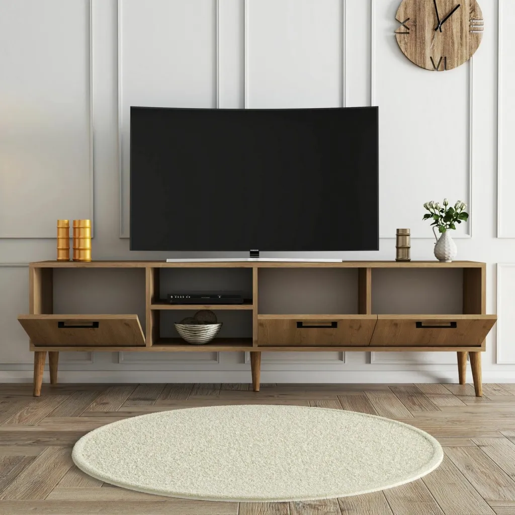 Komodë TV Hanah Home, Exxen, ngjyrë lisi, 180x53x35 cm - 3