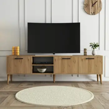 Komodë TV Hanah Home, Exxen, ngjyrë lisi, 180x53x35 cm