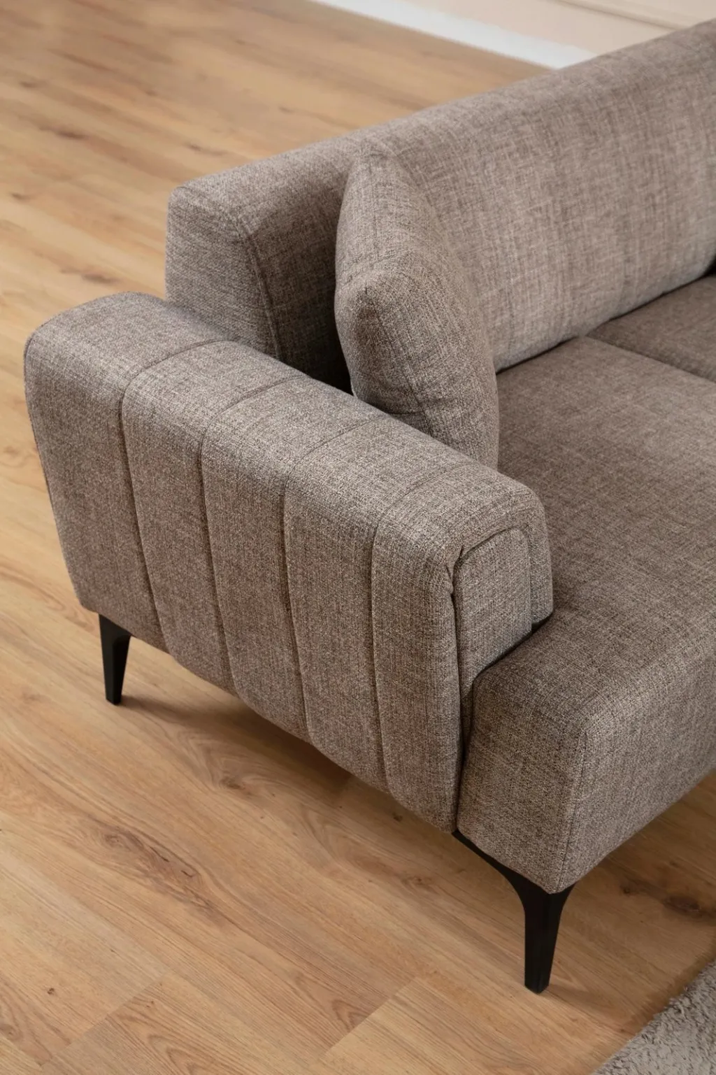 Divan treshe Lora, ngjyrë kafe e çelët, Atelier del Sofa - 4