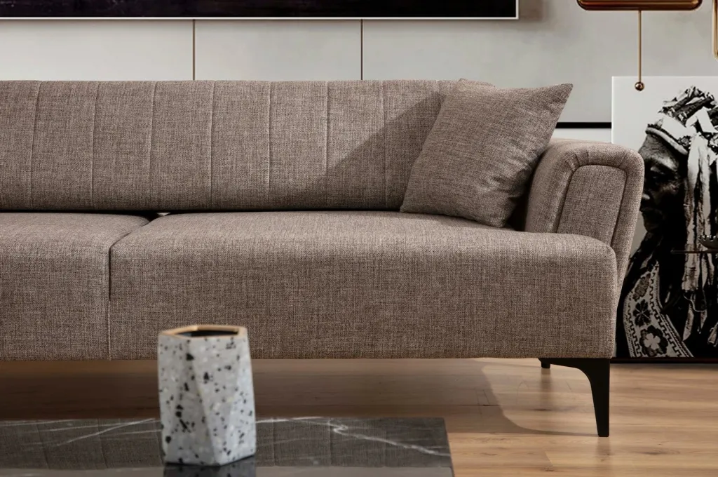 Divan treshe Lora, ngjyrë kafe e çelët, Atelier del Sofa - 5
