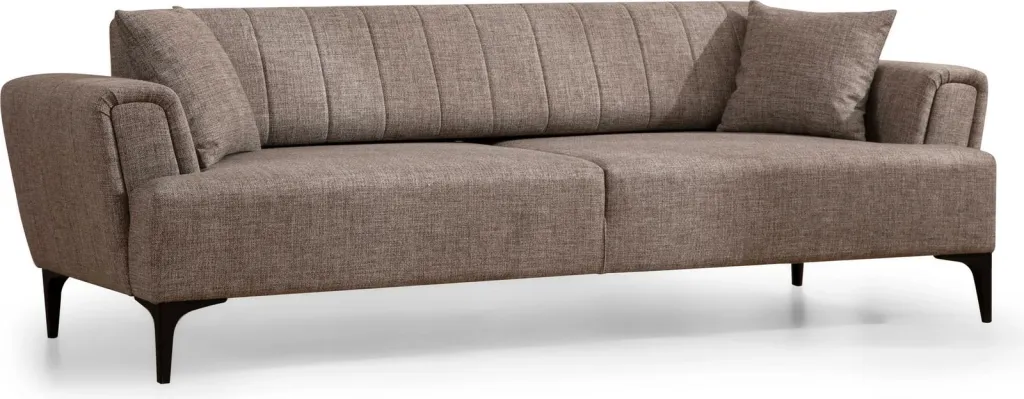 Divan treshe Lora, ngjyrë kafe e çelët, Atelier del Sofa - 10