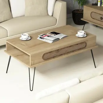 Tavolinë e ulët Hanah Home, ngjyrë lisi Sapphire Oak