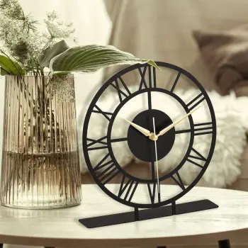 Orë dekorative Aberto Design, romake, e zezë