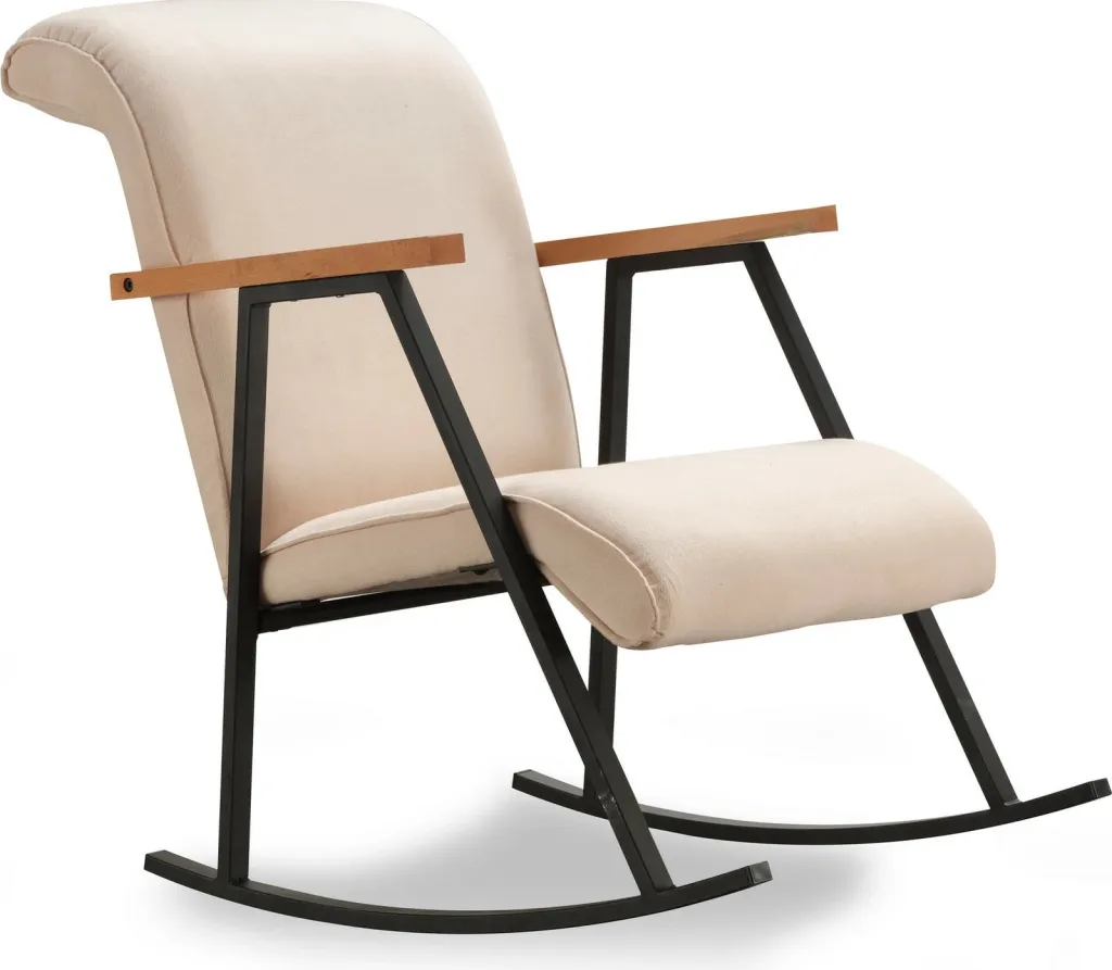 Karrige lëkundëse Atelier del Sofa, Yoka, krem - 3