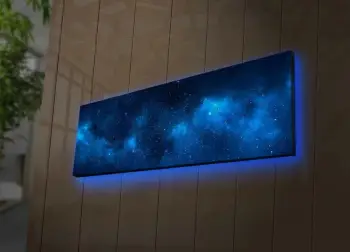 Pikturë dekorative në kanavacë me drita LED, Wallity, 3090NASA-017