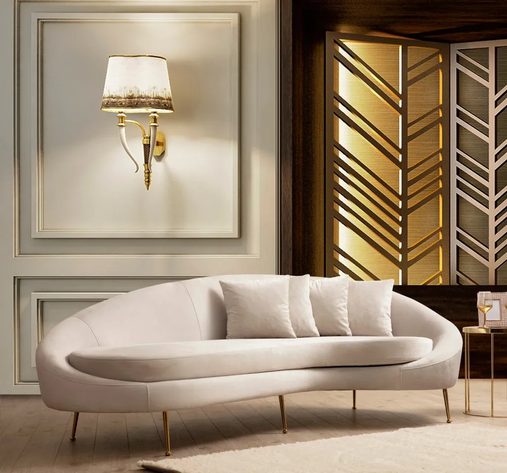 Divan treshe Atelier del Sofa, Eses Right, bezhë - 1