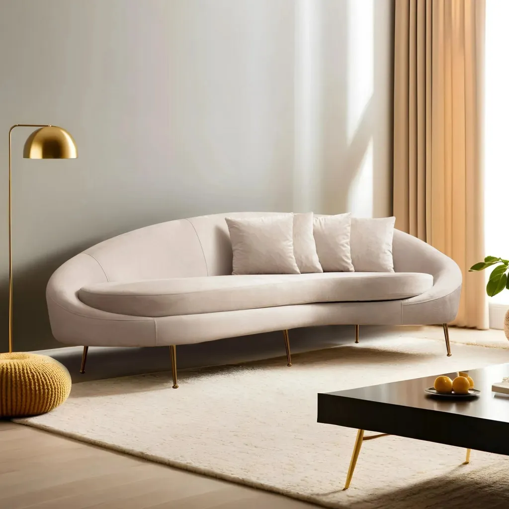 Divan treshe Atelier del Sofa, Eses Right, bezhë - 4