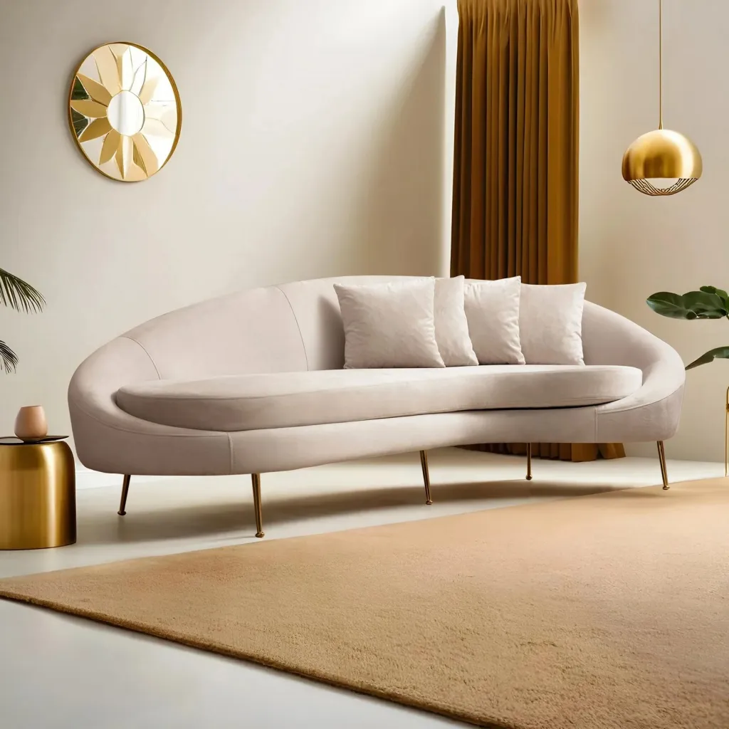 Divan treshe Atelier del Sofa, Eses Right, bezhë - 5