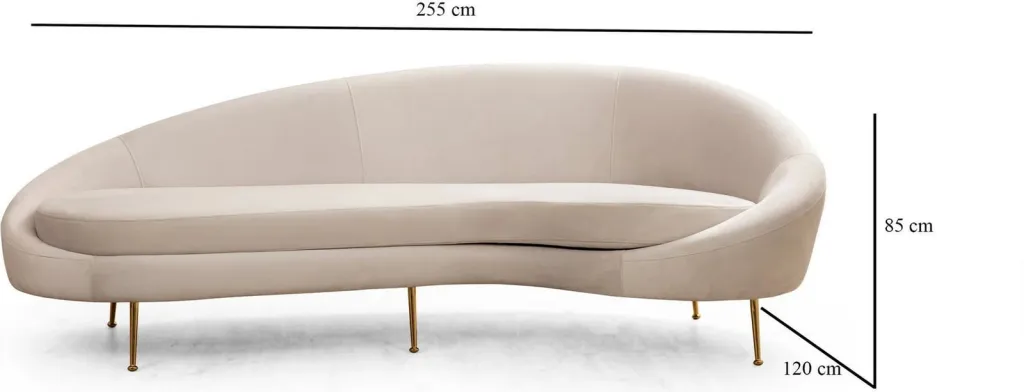 Divan treshe Atelier del Sofa, Eses Right, bezhë - 8