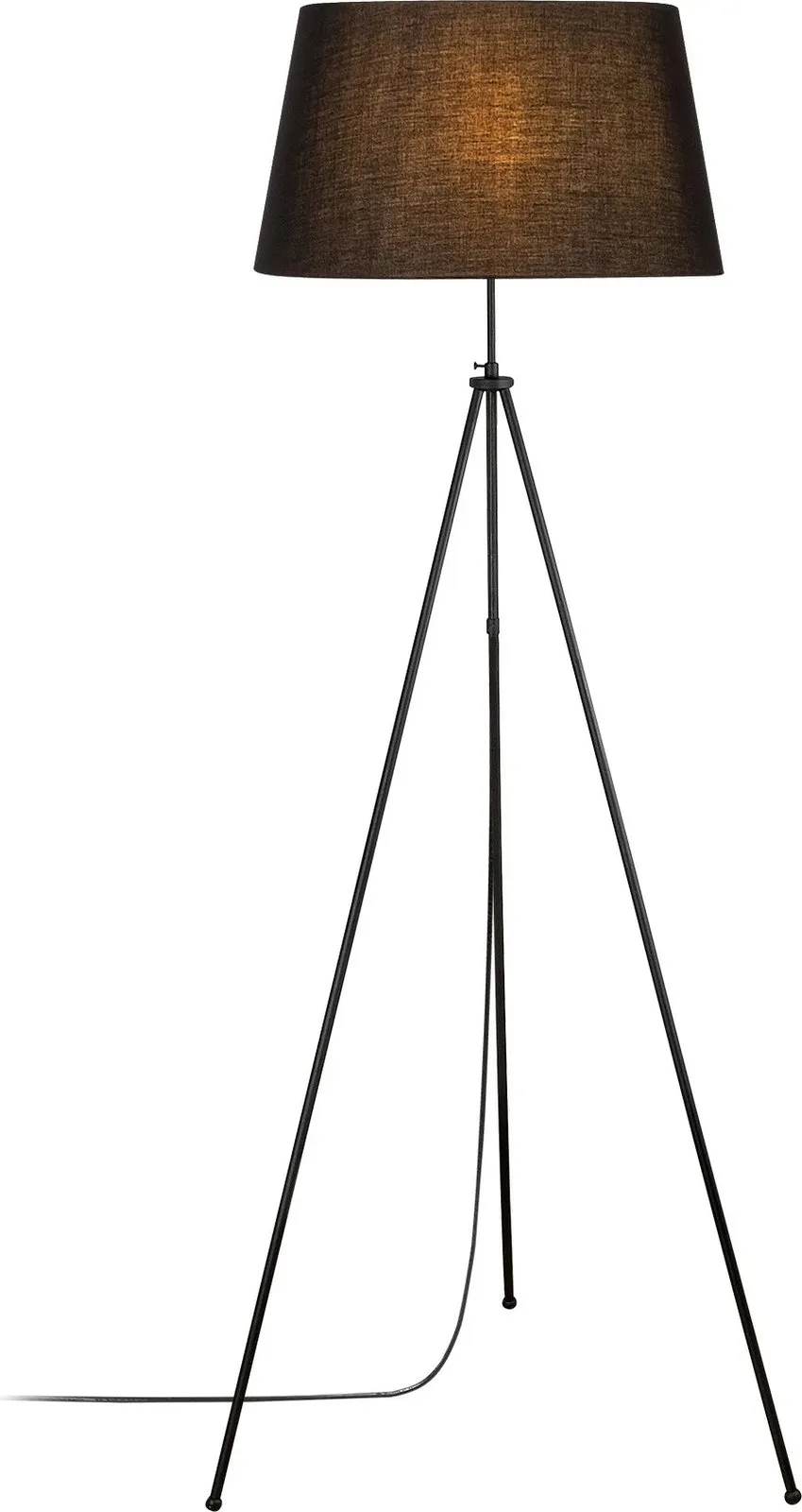 Llambë dyshemeje Opviq, tripod, e zezë, 65x65x165 cm - 2
