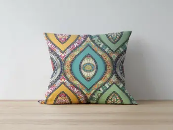 Jastëkë mbështjellës Aberto Design, a1207, shumëngjyrësh, 43x43cm
