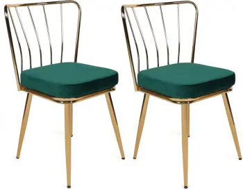 Set Karrigesh (2 Copë) Yıldız, Gjelbër, artë