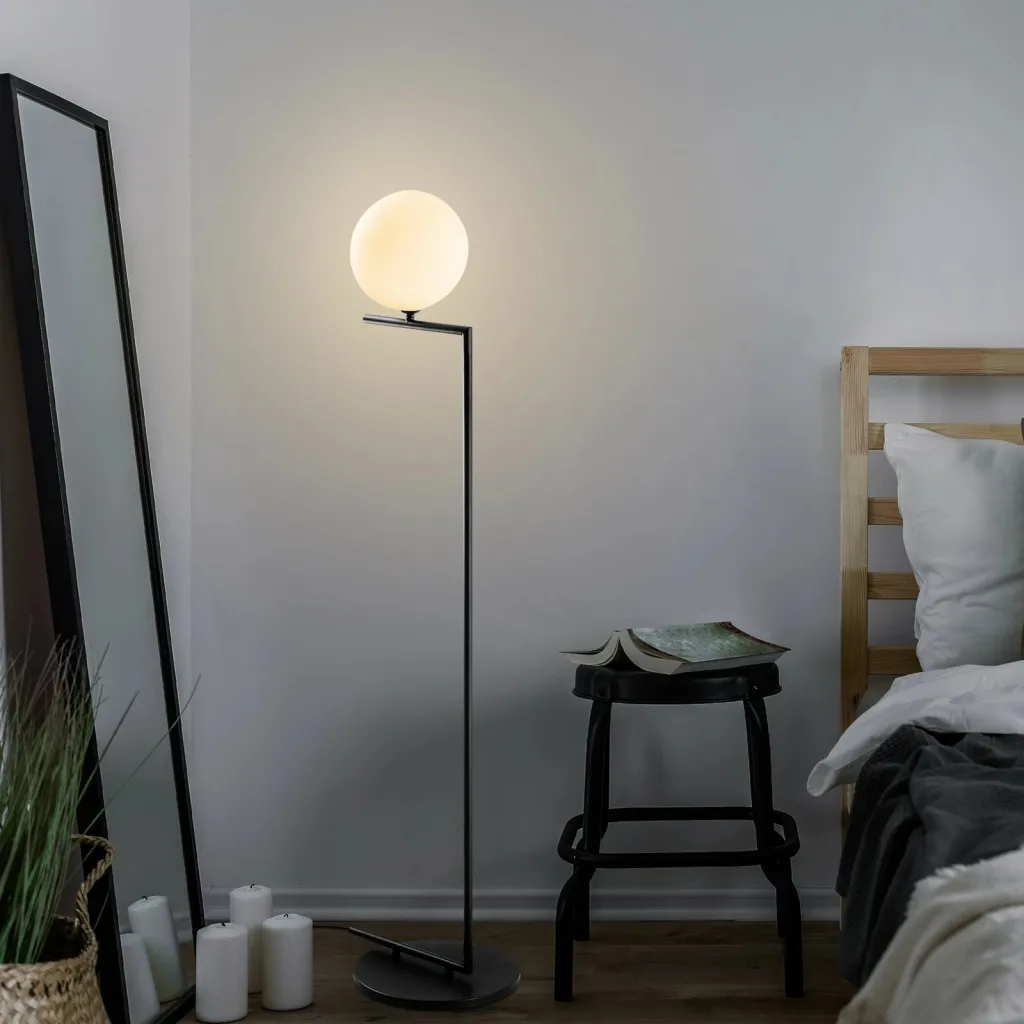Llambë dyshemeje Opviq, Luminar - 14180, ngjyrë e zezë - 3