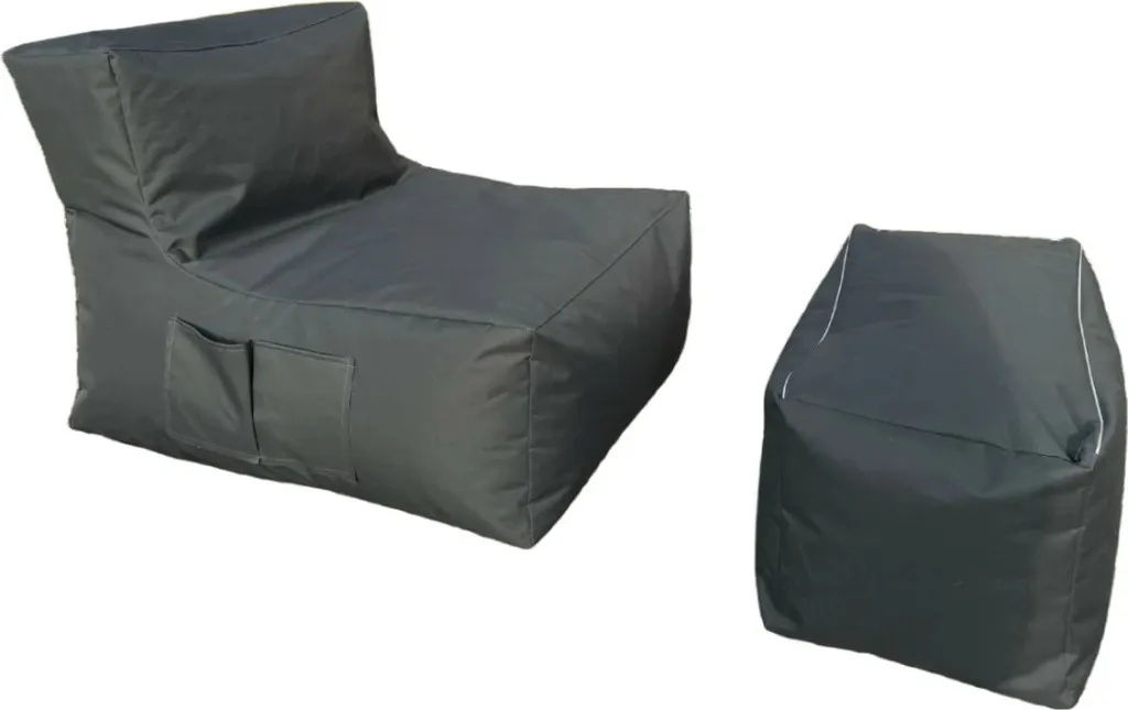 Set bean bag (2 copë), Atelier del Sofa, XXL Sedir, ngjyrë gri - 3